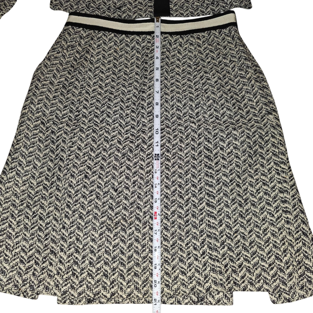 Milly Black and White Tailored Blazer & Skirt - Picture 5 of 11